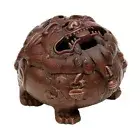 Brass Chinese Lion Statue Incense Burner Holder Zen Feng Shui Decor