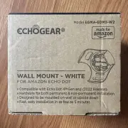 Amazon ECHOGEAR Outlet Hanger for Echo Dot 4th Generation Wall Mount White NOB
