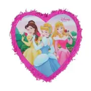 Disney Fairytale Princess Heart Pull String Pop Out Pinata Party Supplies New