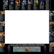 Mortal Kombat 4 Arcade Moves List Bezel Panel Artwork Art CPO Midway MK4 Midway