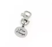 I Am Enough Clip On Charm, Affirmation Gifts, Gift For Me, Daughter, Friend