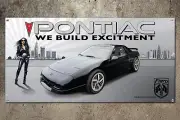 1986 Pontiac Fiero SE Garage Banner Garage Banner 2ft x 4ft