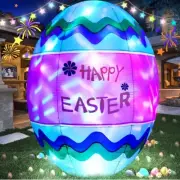 Spring Easter Egg Inflatable Airblown Party Home Decor Holiday Yard Lawn Lighted