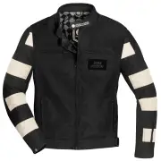 Prison Black Beige Motorcycle Textile Jacket
