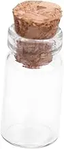 INOOMP 1 Pack Mini Glass Bottles with Cork Stoppers Clear DIY Wish Jars for Messages Weddings and Party Favors for Crafts Decorations and