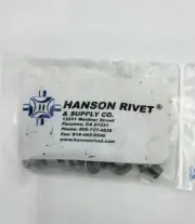 Hanson Rivet and Supply 1/2 X 1/2 Steel Solid Rivet Round Head , Plain finish