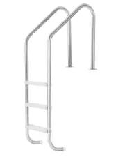 Stainless Steel 3-Step Pool Ladder with Double Handrails for Secure Entry