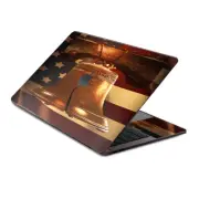 Skin Decal Wrap for MacBook Pro 13" Retina Touch Liberty Bell and Flag