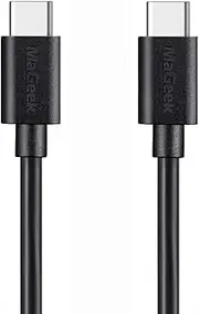 [MaGeek] (1.0m) USB Type C to Type C 2.0 Cable for Samsung Galaxy S20, S10, S9, S8, S8+, The New MacBook, Nintendo Switch, Google Pixel, Nexus 6P, LG V20 G5 and More (Black)