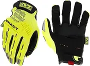 Mechanix Wear - Hi-Viz M-Pact Gloves (Medium, Fluorescent Yellow)