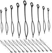 OATIPHO 30pcs Ergonomic Crochet Hooks Set Portable Hair Styling Tool for Dreadlocks Wigs and Braids Reusable Crochet Needle for Easy Hair Weaving and Styling