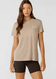 [Lorna Jane] Lotus T-Shirt in Neutrals, Size - Small S Latte