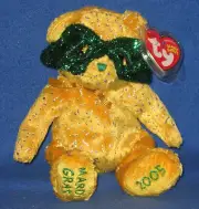 TY MASQUE the BEAR BEANIE BABY - MINT with MINT TAG