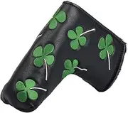 [HIFROM] Golf Putter Head Cover Headcover Shamrock Embroidered Blade Fit All Brands