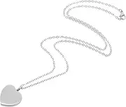 HYTROVE Stainless Steel Heart Keepsake for Pet Human Ashes Stylish Cremation Jewelry for Cherished Remembrance and Lasting Tribute