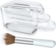 AMAZDIP Dip Powder Recycling Tray System with Scoop, Nail Art Tool Must Have Portable Dipping Powder Sequins Glitter Decoration Storage Box Container Holder Saver and Soft Brush