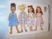 CHILDS GIRLS UNCUT BUTTERICK 4461 Sewing Pattern SUMMER DRESS SIZE 5 6 6X