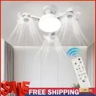 E26/E27 Socket Ceiling Fan Light Dimmable Drone Shape LED with Remote Control
