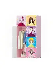[SOGA] 8 Cubes Princess Design Portable Wardrobe in Multi
