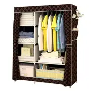 Portable Wardrobe Canvas Storage Modern Design AU Stock Fast Post