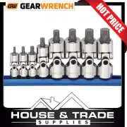 GearWrench Square Bit Set 8 Pc 1/4" 3/8" & 1/2"Dr Universal Triple Metric 81070