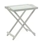 Convenience Concepts End Table 22" Rectangle Wood Folding Tray White