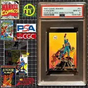 1987 Marvel Magic Moments Sticker - #51 Avengers - PSA 10 GEM MINT - POP 5