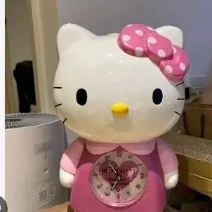 Hello Kitty  粉紅立體凱蒂貓時鐘 巨型音樂鬧鐘 凱蒂貓 公仔 NG 時鐘