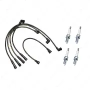 Bosch Ignition Leads + 4 x Denso Iridium TT Spark Plugs for Mazda B2600 UFY06