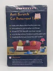8Pcs Clear Anti-Scratch Cat Deterrent Tape 17.7"X11.8" Sofa Furniture Protector