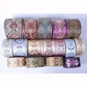 Vintage Boho Style Lace Ribbons Fashion Fabric Multicolor Jacquard Ribbon 1meter