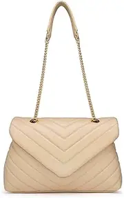 [PRETTYGARDEN] Women’s Fashion Crossbody Bags Lightweight Adjustable Chain Strap Quilted Designer Handbags Shoulder Bag