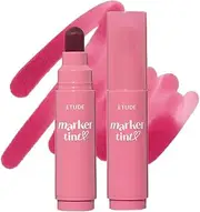ETUDE Dear Darling Marker Tint #2 Mono Plum (5g) | Hydrating & Long Lasting Lip Stain | High Pigmented Lip Maker with Easy Drawing Tip | Korean Daily Lip Tint, Korean Makeup, Kbeauty, Perfect for Gift