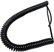 Coiled Extension Cord, 2 Cores 1.5mm2 Grounding Spring Wire 0.5 Meter 1 Meter Spiral Wire Retractable(Spiral Length 0.5meters)