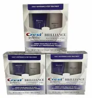 3 Crest 3D White Brilliance Whitening 2-Step Kit - Toothpaste & Gel Each READ DE