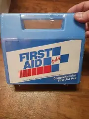 Vintage Made In The USA First Aid Kit Hard Plastic Box