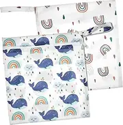 PEPLAYTAL Travel Laundry Bags 2pcs Diaper Organizer Zipper Closure Nappy Changing Bags