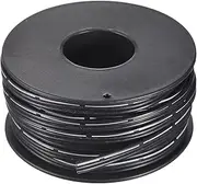 uxcell 22AWG Silicone Ribbon Cable 3Pin 22 Gauge Flat Cable Flexible Silicone Wire 10m/32.8ft Black Stranded Tinned Copper Wire for Model Plane, Model Car, Electric Appliance