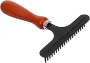 PEPLAYTAL Dog Grooming Dematting Rake for Large Breeds Efficient Pet Hair Removal Brush for Dogs and Cats Gentle Skin Durable and Easy to Clean for Retrievers