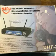 Nadu UHF-24 w/ 2 Transmitters and HM-3 Mics w/ Locking Plugs