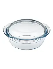 [O' Cuisine] Round Casserole With Lid 27x23cm in Clear