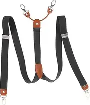 [OATIPHO] Adjustable Elastic Straps for Men's Suspenders Comfortable Pant Suspender Heavy Duty