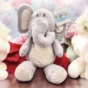NWT Large Kellybaby Toy Plush Elephant Rattle Baby Toy Soft Stuffed Animal 20”