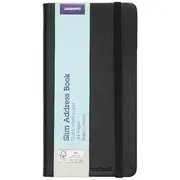 J.Burrows Slim Address Book Black
