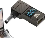 Type C Charging Adapter - 100W Type C to DC Adapter with Digital Display | Plug Converter for Laptop, Tablet, Game Console