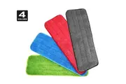 Vivva Replacement Microfiber Flat Mop Head Refill Floor Cleaning Pads Absorbent - 4 Colors
