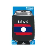 Laos Country Flag Nationality - Stubby Holder With Base