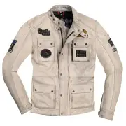 Quattro Evolution White Motorcycle Leather Jacket