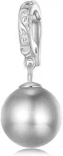 [DOYIS] 925 Sterling Silver Shell Pearl Pendant Charms for Pandora Bracelet and Necklace