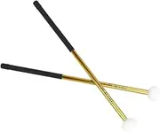 TOGEVAL 2pcs Felt Head Drum Mallets Performance Drumsticks Ergonomic Design for Comfortable Playing Durable Percussion Instrument Accessories